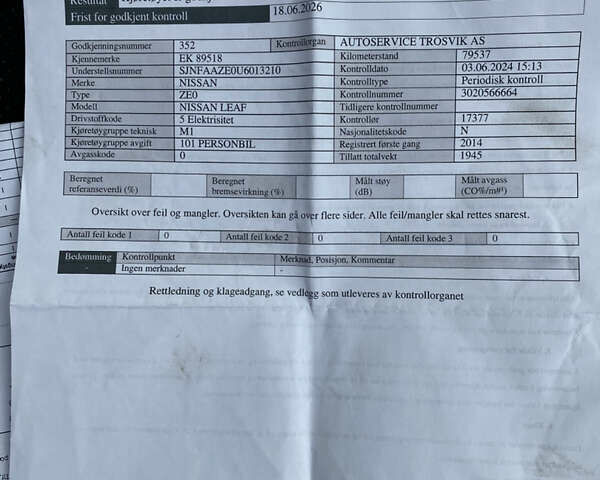 Белый Ниссан Лиф, объемом двигателя 0 л и пробегом 83 тыс. км за 7499 $, фото 1 на Automoto.ua
