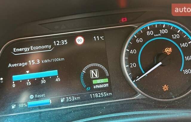 Білий Ніссан Ліф, об'ємом двигуна 0 л та пробігом 118 тис. км за 15000 $, фото 21 на Automoto.ua