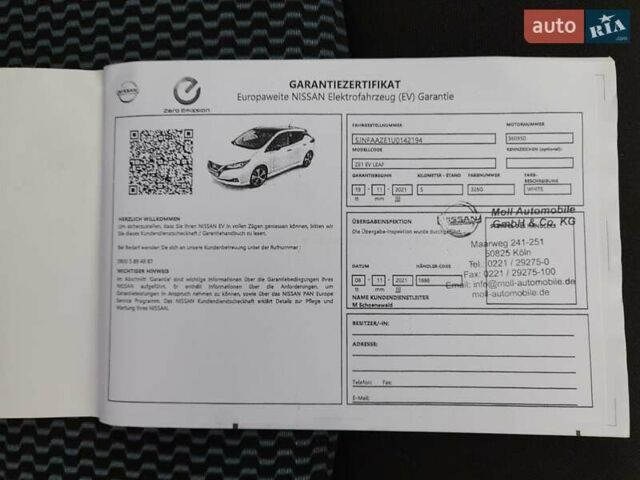Белый Ниссан Лиф, объемом двигателя 0 л и пробегом 20 тыс. км за 14000 $, фото 29 на Automoto.ua