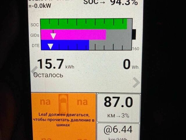 Білий Ніссан Ліф, об'ємом двигуна 0 л та пробігом 116 тис. км за 5200 $, фото 18 на Automoto.ua