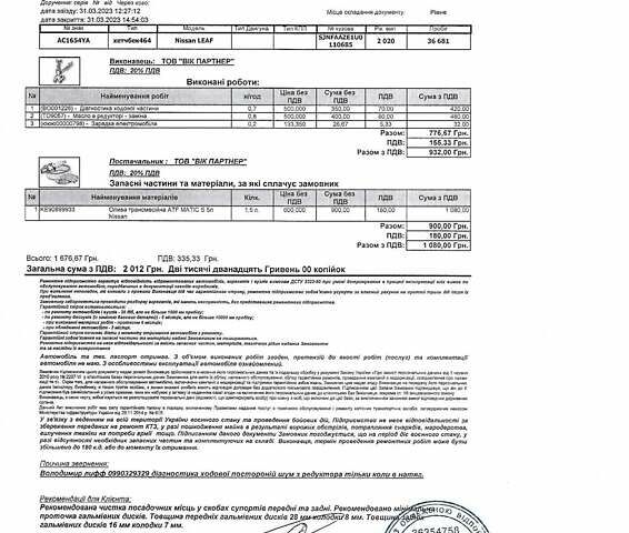 Черный Ниссан Лиф, объемом двигателя 0 л и пробегом 58 тыс. км за 14000 $, фото 29 на Automoto.ua