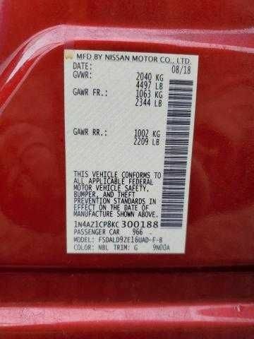 Красный Ниссан Лиф, объемом двигателя 0 л и пробегом 92 тыс. км за 12250 $, фото 9 на Automoto.ua