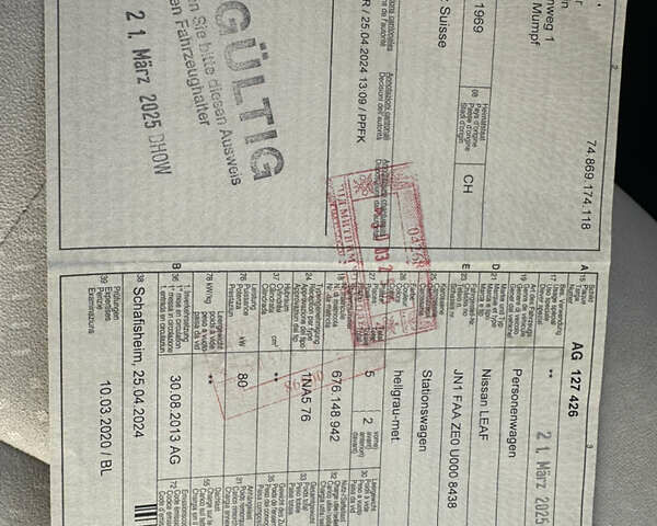 Сірий Ніссан Ліф, об'ємом двигуна 0 л та пробігом 132 тис. км за 5500 $, фото 53 на Automoto.ua