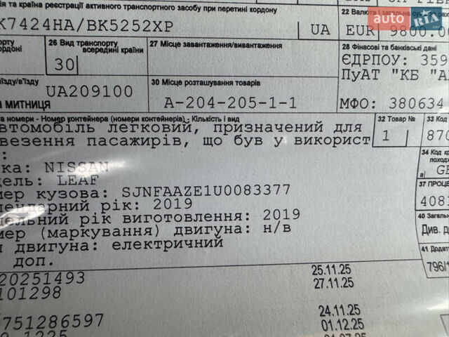 Сірий Ніссан Ліф, об'ємом двигуна 0 л та пробігом 80 тис. км за 15699 $, фото 67 на Automoto.ua