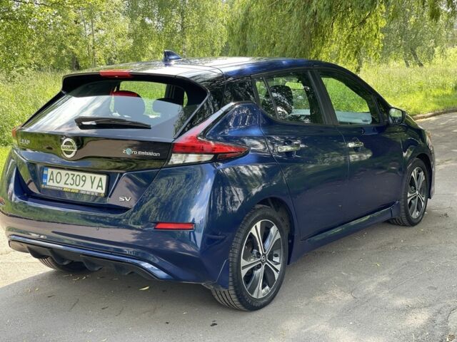 Синий Ниссан Лиф, объемом двигателя 0 л и пробегом 57 тыс. км за 12950 $, фото 2 на Automoto.ua