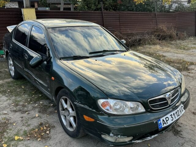 Зеленый Ниссан Максима, объемом двигателя 3 л и пробегом 230 тыс. км за 999 $, фото 1 на Automoto.ua