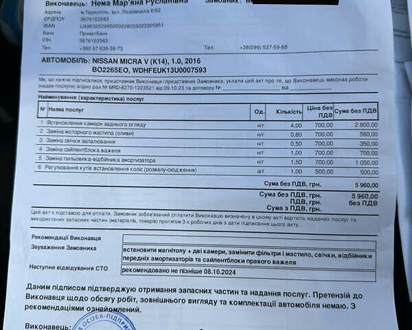 Белый Ниссан Микра, объемом двигателя 1.2 л и пробегом 100 тыс. км за 6800 $, фото 27 на Automoto.ua