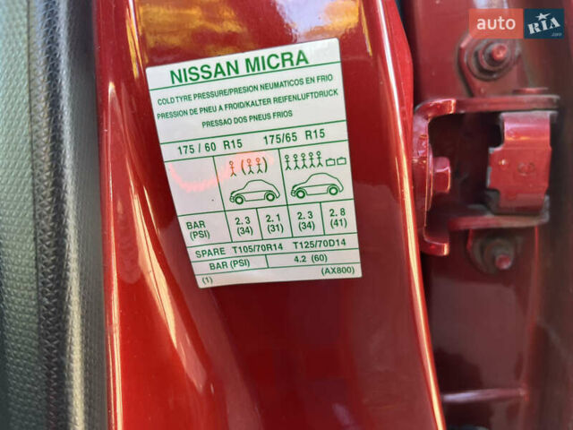 Красный Ниссан Микра, объемом двигателя 1.4 л и пробегом 274 тыс. км за 4450 $, фото 29 на Automoto.ua