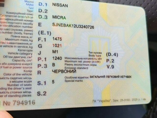 Червоний Ніссан Мікра, об'ємом двигуна 1.24 л та пробігом 196 тис. км за 4000 $, фото 4 на Automoto.ua