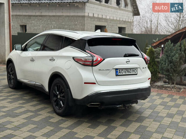 Белый Ниссан Мурано, объемом двигателя 3.5 л и пробегом 130 тыс. км за 13499 $, фото 12 на Automoto.ua