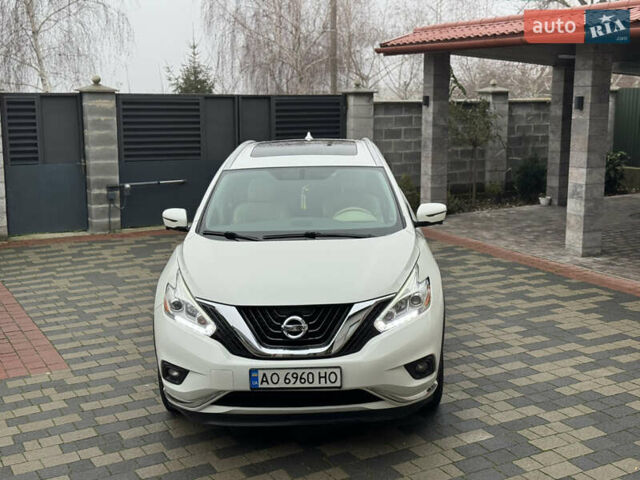 Белый Ниссан Мурано, объемом двигателя 3.5 л и пробегом 130 тыс. км за 13499 $, фото 5 на Automoto.ua