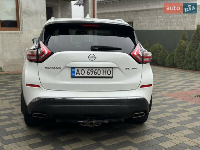 Белый Ниссан Мурано, объемом двигателя 3.5 л и пробегом 130 тыс. км за 13499 $, фото 15 на Automoto.ua