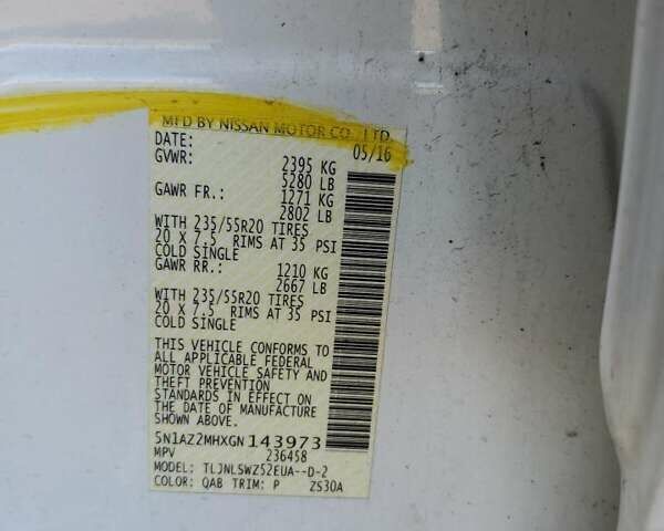 Белый Ниссан Мурано, объемом двигателя 3.5 л и пробегом 154 тыс. км за 1700 $, фото 12 на Automoto.ua