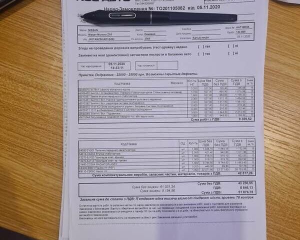 Бежевый Ниссан Мурано, объемом двигателя 3.5 л и пробегом 165 тыс. км за 5600 $, фото 35 на Automoto.ua