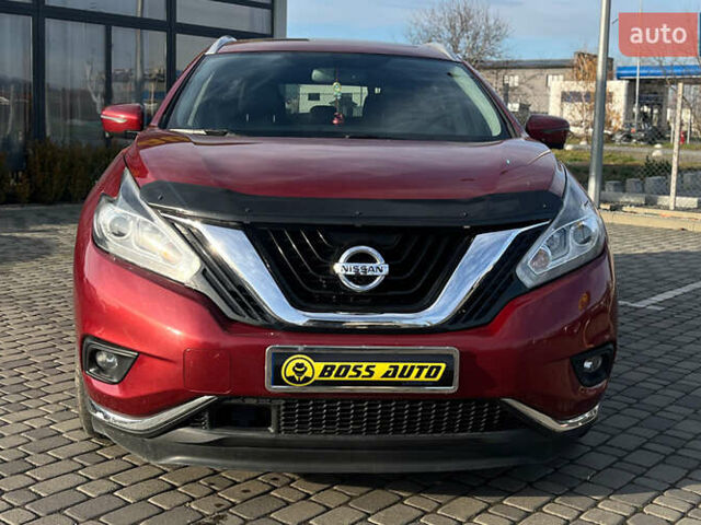 Красный Ниссан Мурано, объемом двигателя 3.5 л и пробегом 143 тыс. км за 18800 $, фото 1 на Automoto.ua