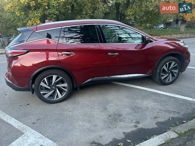 Красный Ниссан Мурано, объемом двигателя 3.5 л и пробегом 76 тыс. км за 19500 $, фото 2 на Automoto.ua