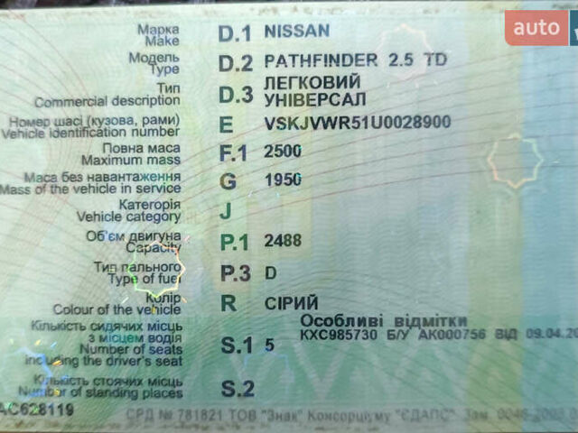 Сірий Ніссан Патфайндер, об'ємом двигуна 2.5 л та пробігом 83 тис. км за 13100 $, фото 21 на Automoto.ua