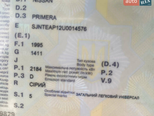 Серый Ниссан Примера, объемом двигателя 2.2 л и пробегом 318 тыс. км за 3631 $, фото 28 на Automoto.ua