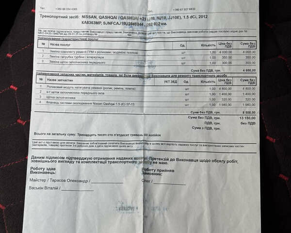 Белый Ниссан Кашкай, объемом двигателя 1.5 л и пробегом 277 тыс. км за 9300 $, фото 35 на Automoto.ua