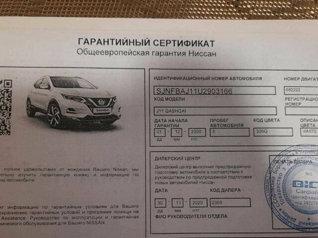 Белый Ниссан Кашкай, объемом двигателя 0 л и пробегом 111 тыс. км за 20200 $, фото 4 на Automoto.ua