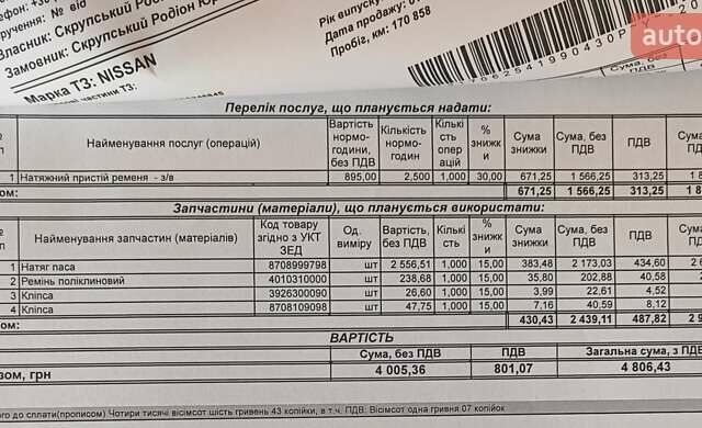 Черный Ниссан Кашкай, объемом двигателя 2 л и пробегом 175 тыс. км за 8500 $, фото 34 на Automoto.ua