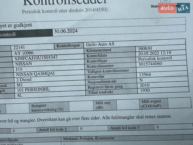 Черный Ниссан Кашкай, объемом двигателя 1.5 л и пробегом 180 тыс. км за 9900 $, фото 76 на Automoto.ua