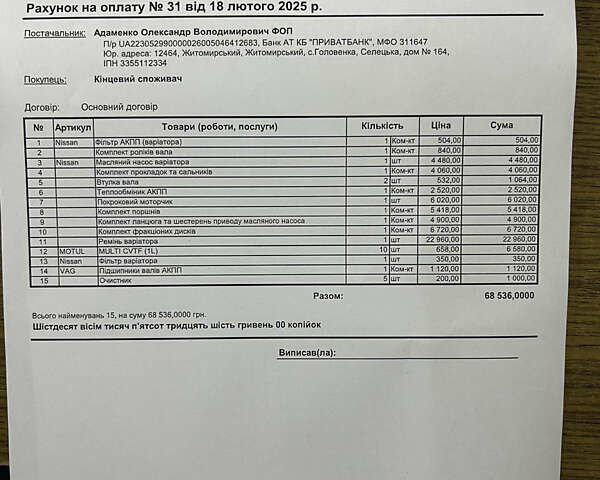 Коричневый Ниссан Кашкай, объемом двигателя 2 л и пробегом 246 тыс. км за 8900 $, фото 15 на Automoto.ua