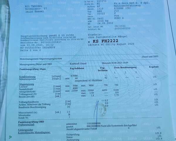 Белый Ниссан Кашкай 2, объемом двигателя 2 л и пробегом 240 тыс. км за 12750 $, фото 78 на Automoto.ua