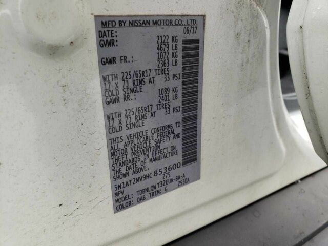 Белый Ниссан Rogue, объемом двигателя 2.5 л и пробегом 73 тыс. км за 2200 $, фото 12 на Automoto.ua