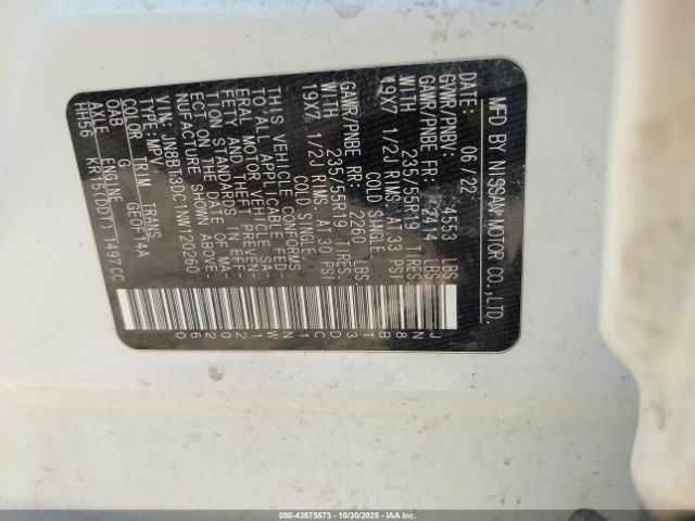 Белый Ниссан Rogue, объемом двигателя 1.5 л и пробегом 80 тыс. км за 16000 $, фото 8 на Automoto.ua