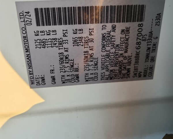 Білий Ніссан Rogue, об'ємом двигуна 1.5 л та пробігом 36 тис. км за 15600 $, фото 9 на Automoto.ua