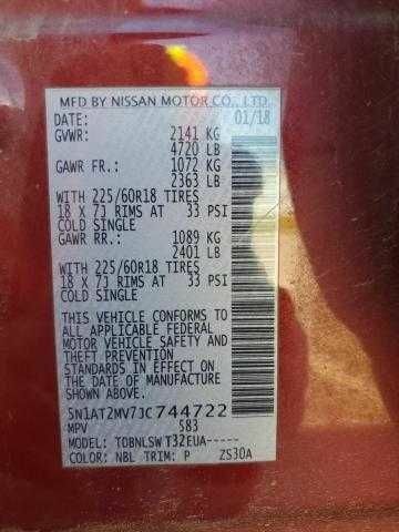 Красный Ниссан Rogue, объемом двигателя 0 л и пробегом 94 тыс. км за 3500 $, фото 11 на Automoto.ua