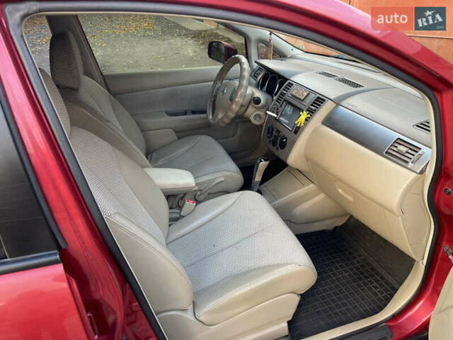 Червоний Ніссан Тііда, об'ємом двигуна 1.6 л та пробігом 147 тис. км за 5000 $, фото 14 на Automoto.ua
