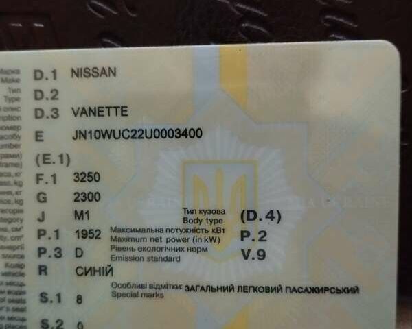 Синий Ниссан Ванетте, объемом двигателя 1.95 л и пробегом 300 тыс. км за 1600 $, фото 13 на Automoto.ua