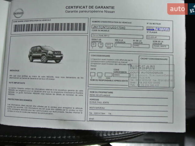 Білий Ніссан ІксТрейл, об'ємом двигуна 2 л та пробігом 230 тис. км за 13999 $, фото 93 на Automoto.ua