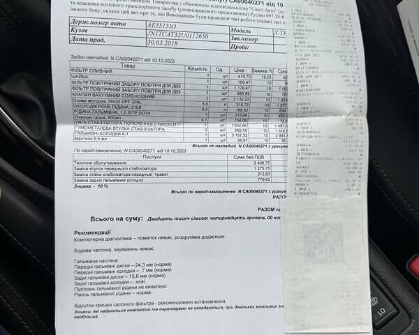 Белый Ниссан ИксТрейл, объемом двигателя 1.6 л и пробегом 80 тыс. км за 18700 $, фото 63 на Automoto.ua