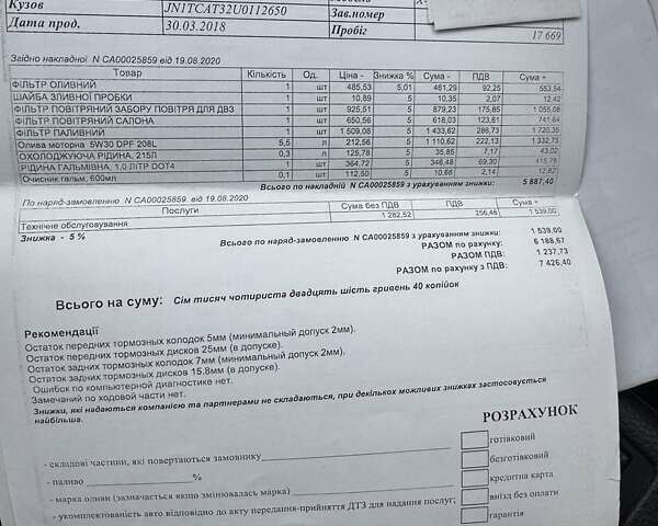 Белый Ниссан ИксТрейл, объемом двигателя 1.6 л и пробегом 80 тыс. км за 18700 $, фото 65 на Automoto.ua