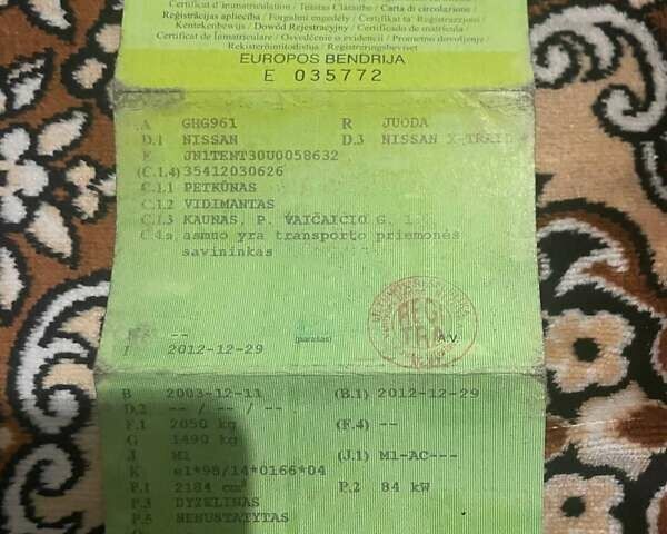 Черный Ниссан ИксТрейл, объемом двигателя 2.2 л и пробегом 308 тыс. км за 2800 $, фото 10 на Automoto.ua