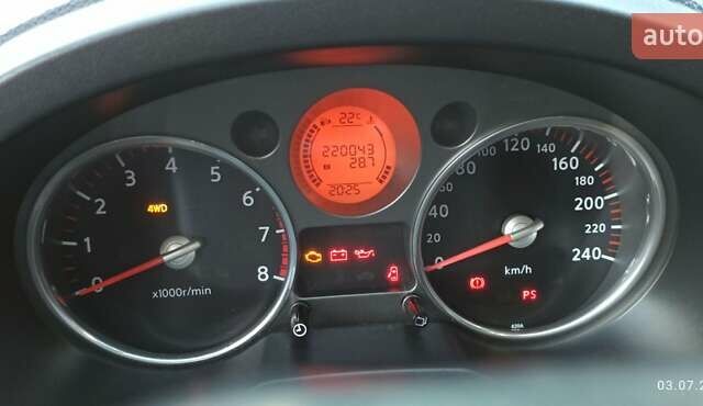 Серый Ниссан ИксТрейл, объемом двигателя 2 л и пробегом 220 тыс. км за 9800 $, фото 1 на Automoto.ua