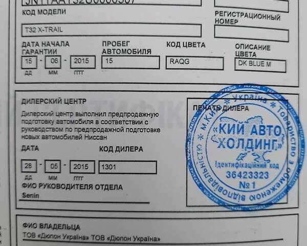 Синий Ниссан ИксТрейл, объемом двигателя 2 л и пробегом 189 тыс. км за 11999 $, фото 13 на Automoto.ua