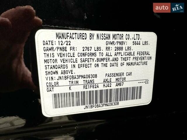 Черный Ниссан Ariya, объемом двигателя 0 л и пробегом 163 тыс. км за 22300 $, фото 19 на Automoto.ua