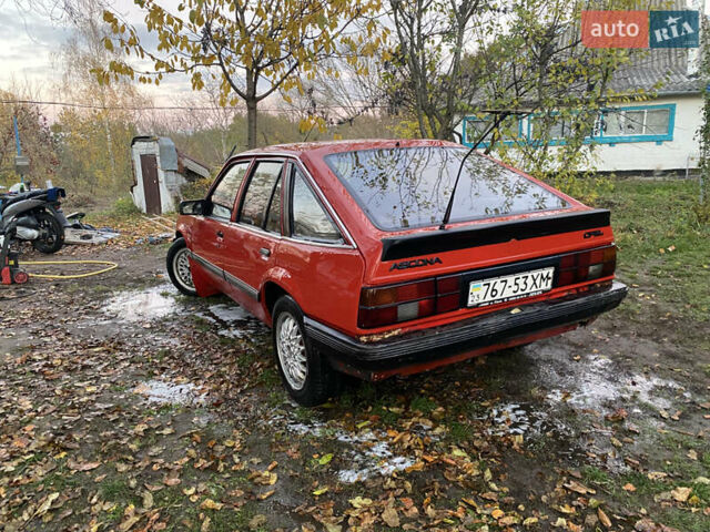 Красный Опель Аскона, объемом двигателя 1.3 л и пробегом 100 тыс. км за 1100 $, фото 5 на Automoto.ua
