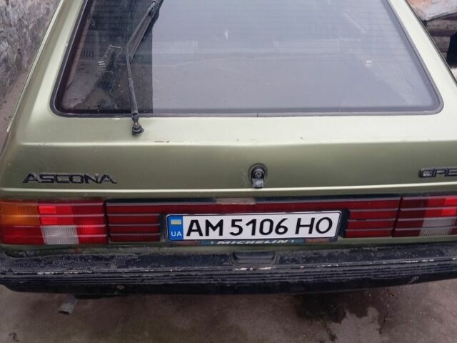 Зеленый Опель Аскона, объемом двигателя 1.6 л и пробегом 60 тыс. км за 850 $, фото 1 на Automoto.ua