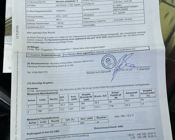 Черный Опель Астра, объемом двигателя 1.6 л и пробегом 180 тыс. км за 4900 $, фото 32 на Automoto.ua