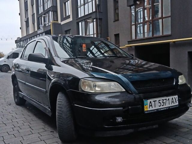 Черный Опель Астра, объемом двигателя 1.4 л и пробегом 214 тыс. км за 1800 $, фото 14 на Automoto.ua