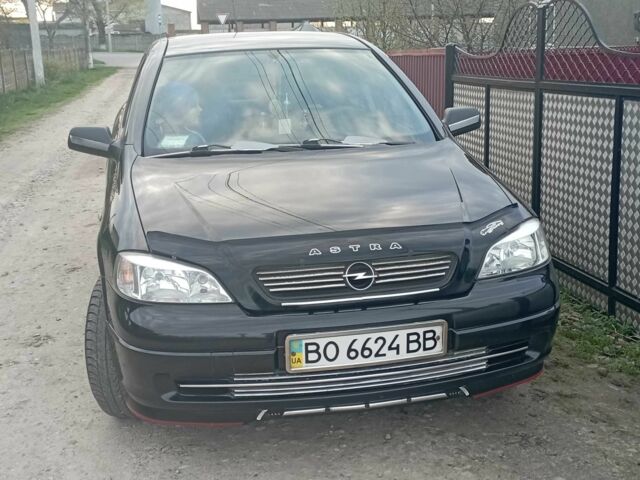Черный Опель Астра, объемом двигателя 1.4 л и пробегом 192 тыс. км за 4100 $, фото 3 на Automoto.ua