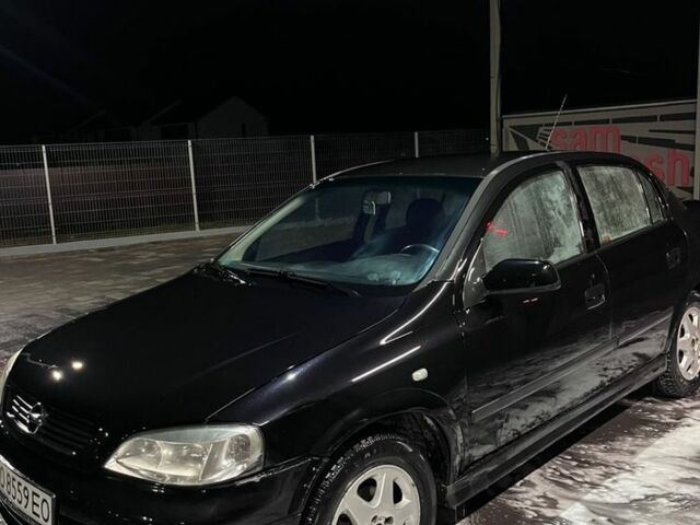 Черный Опель Астра, объемом двигателя 1.4 л и пробегом 338 тыс. км за 2300 $, фото 1 на Automoto.ua