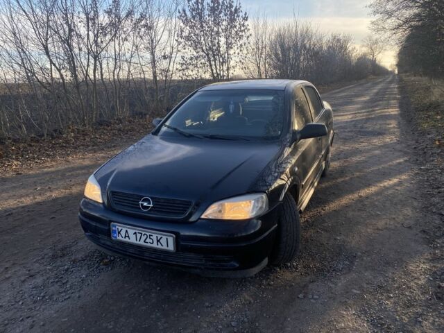 Черный Опель Астра, объемом двигателя 1.4 л и пробегом 219 тыс. км за 3400 $, фото 8 на Automoto.ua