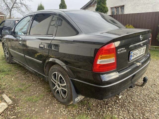 Чорний Опель Астра, об'ємом двигуна 1.4 л та пробігом 198 тис. км за 3750 $, фото 2 на Automoto.ua