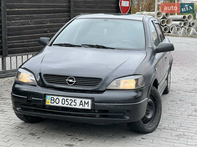 Черный Опель Астра, объемом двигателя 1.4 л и пробегом 157 тыс. км за 2500 $, фото 1 на Automoto.ua